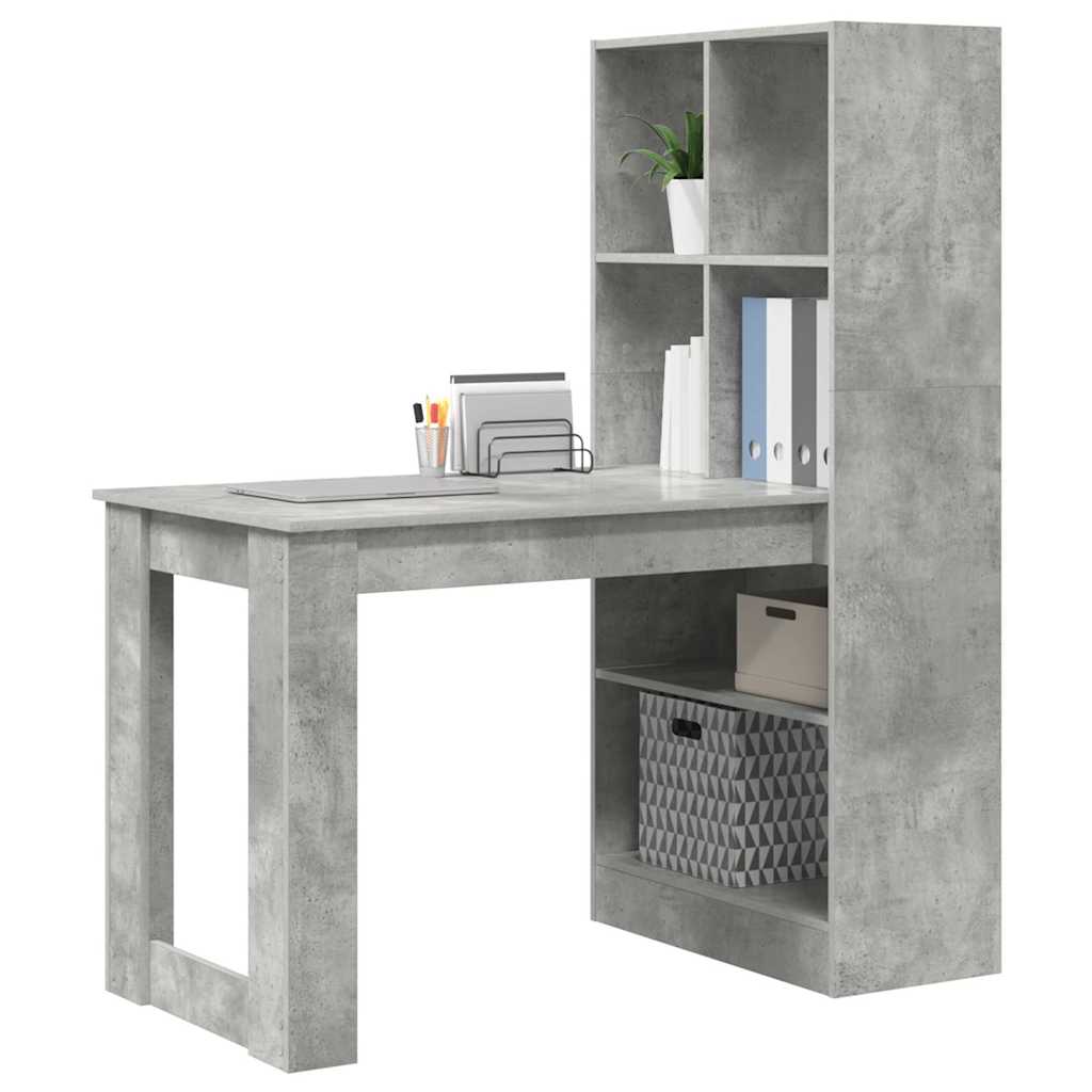Schreibtisch Beton Grau Holzwerkstoff 122 x 67 x 145 cm