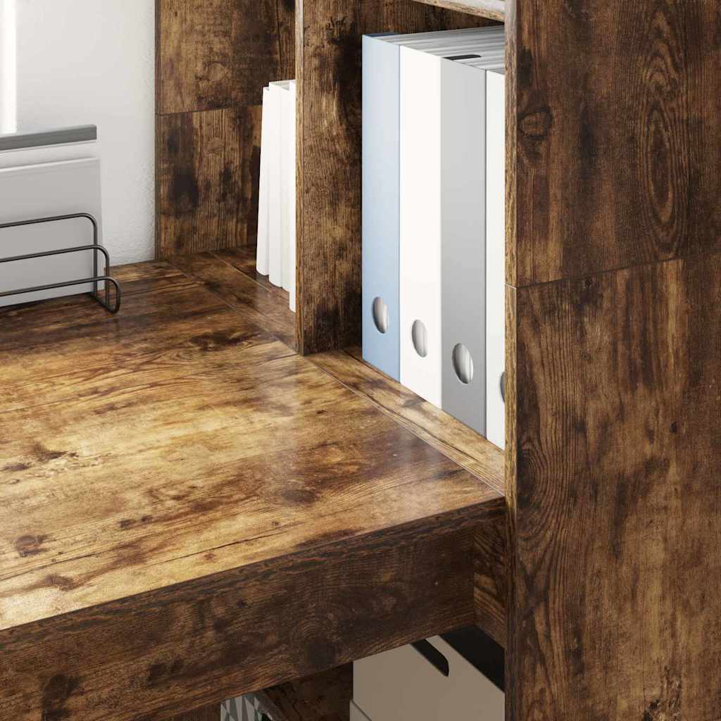 Schreibtisch Geräucherte Eiche Holzwerkstoff 122 x 67 x 145 cm