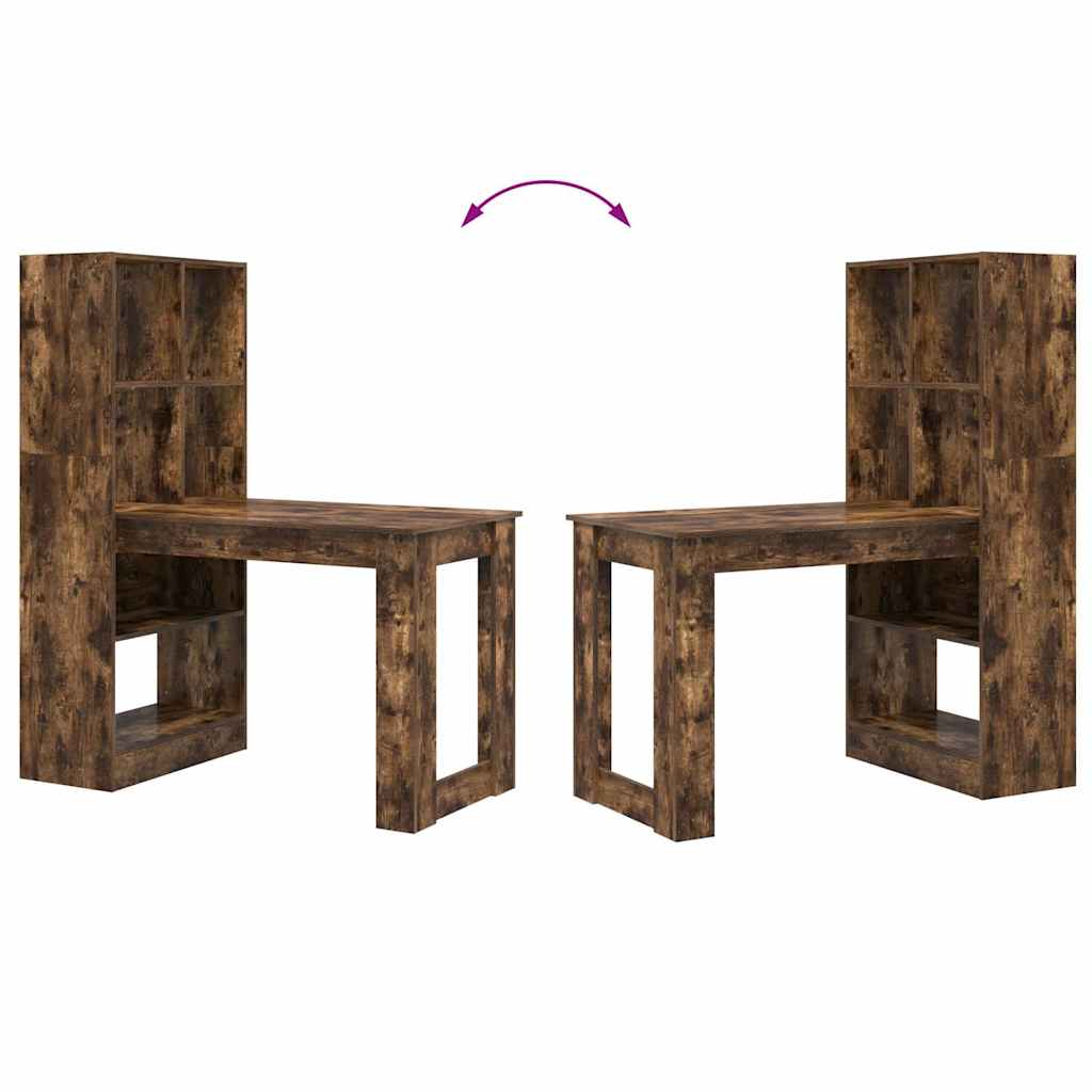 Schreibtisch Geräucherte Eiche Holzwerkstoff 122 x 67 x 145 cm
