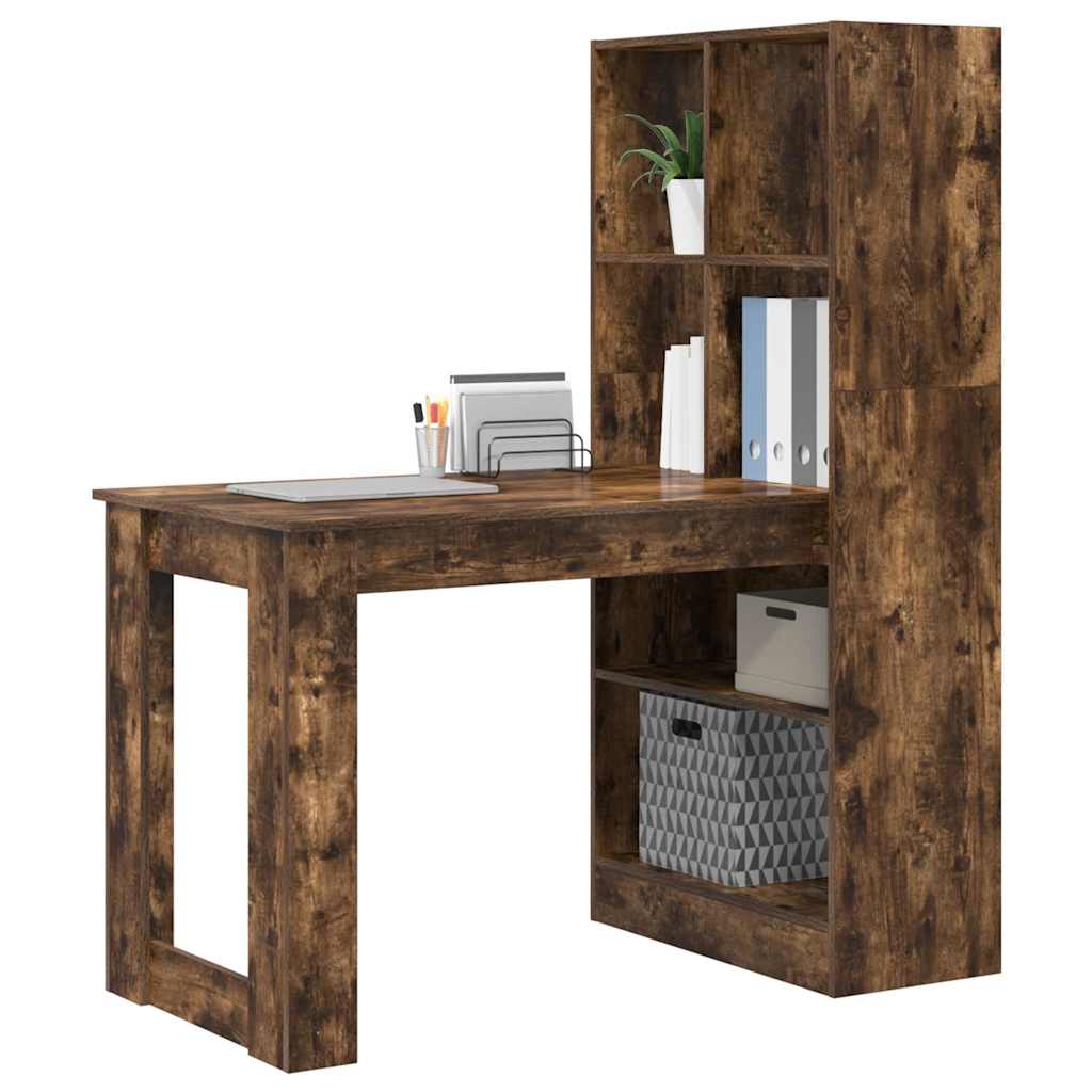 Schreibtisch Geräucherte Eiche Holzwerkstoff 122 x 67 x 145 cm