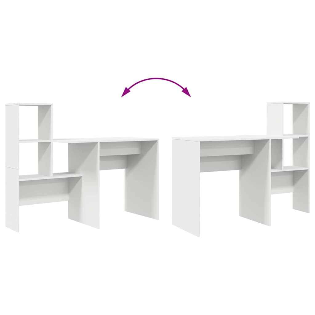 Schreibtisch Weiß Holzwerkstoff 131,5 x 50 x 106,5 cm