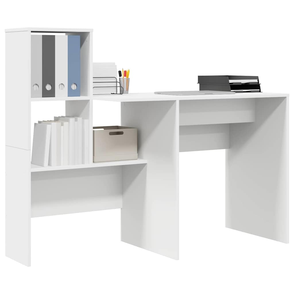 Schreibtisch Weiß Holzwerkstoff 131,5 x 50 x 106,5 cm