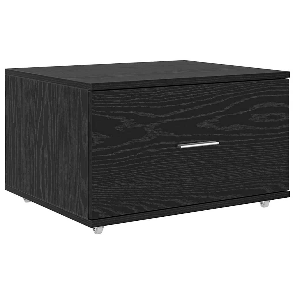 Schreibtisch Schwarz Eichen-Optik Holzwerkstoff