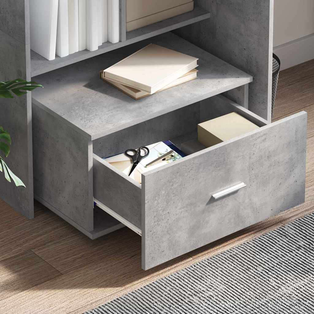 Schreibtisch Beton Grau Holzwerkstoff 131,5 x 50 x 106,5 cm