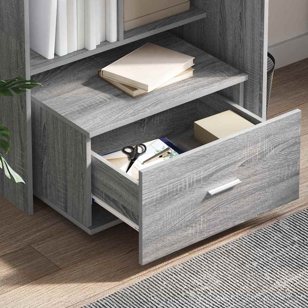 Schreibtisch Graues Sonoma Holzwerkstoff 131,5 x 50 x 106,5 cm