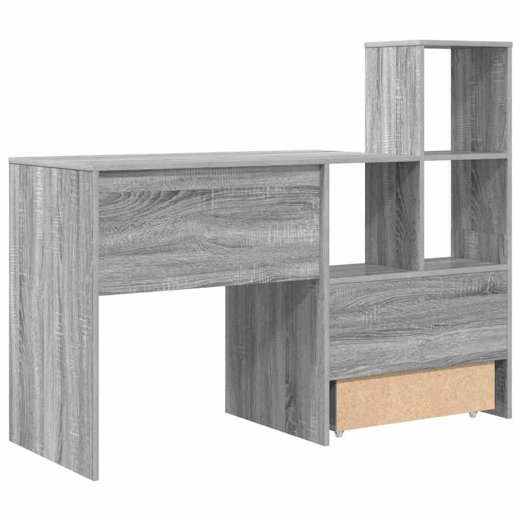Schreibtisch Graues Sonoma Holzwerkstoff 131,5 x 50 x 106,5 cm