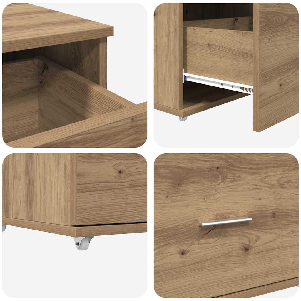 Schreibtisch Artisan-Eiche Holzwerkstoff 131,5 x 50 x 106,5 cm
