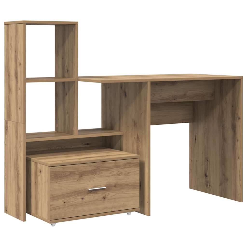 Schreibtisch Artisan-Eiche Holzwerkstoff 131,5 x 50 x 106,5 cm