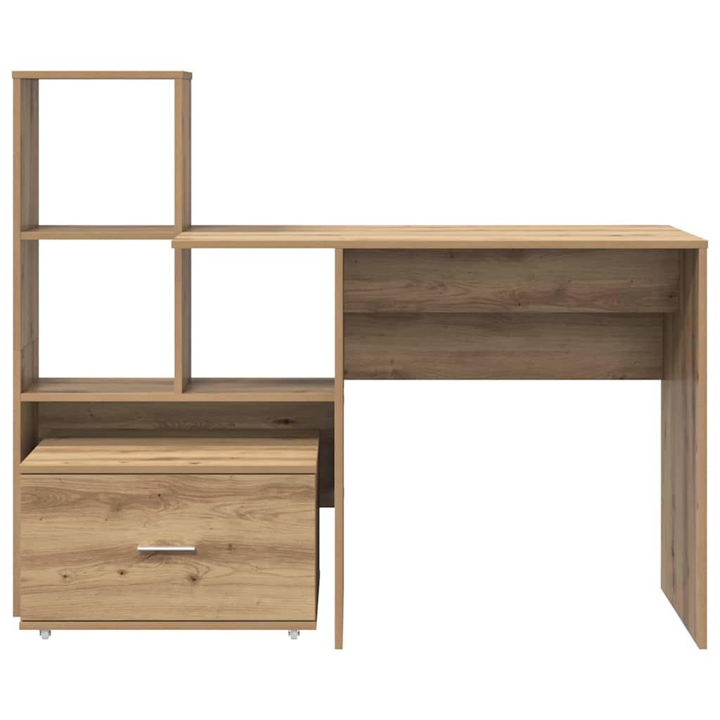 Schreibtisch Artisan-Eiche Holzwerkstoff 131,5 x 50 x 106,5 cm