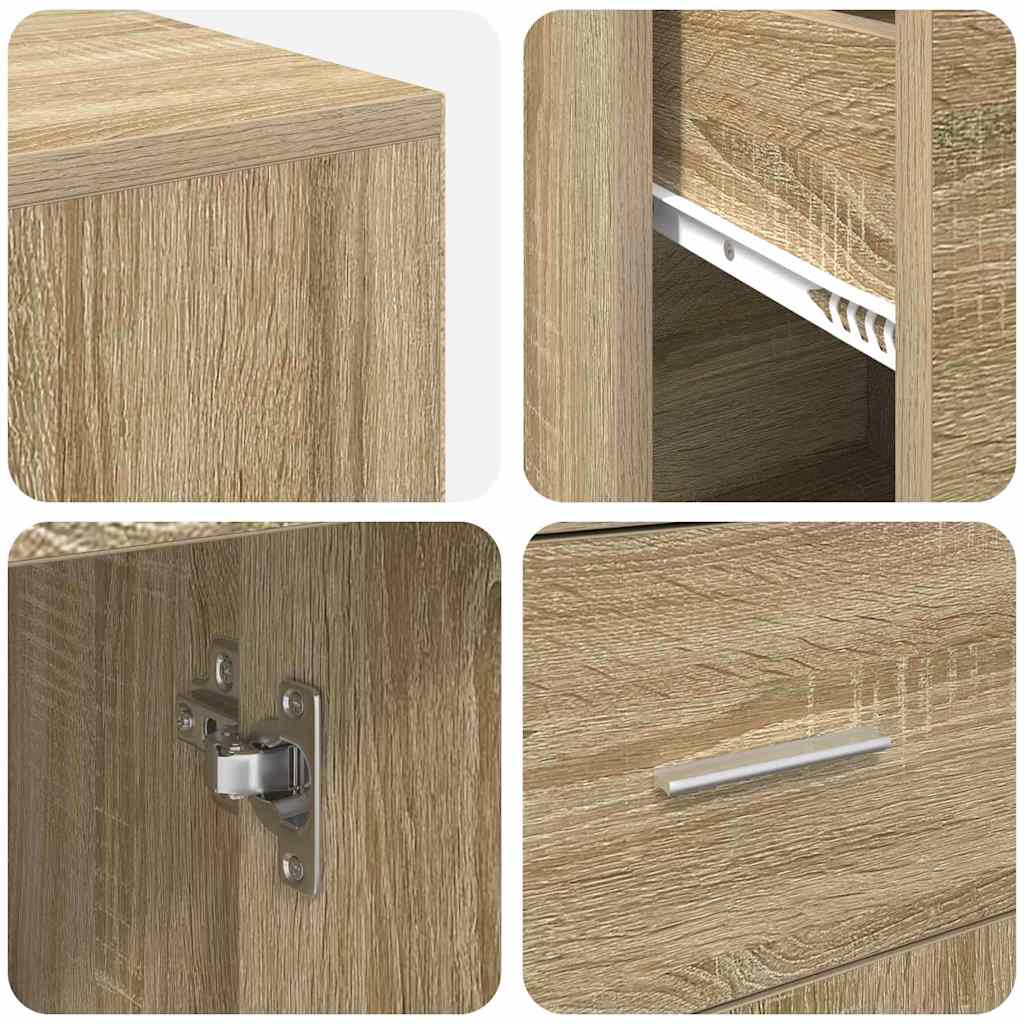 Eck-Schreibtisch mit Schubladen Sonoma-Eiche 102 x 88 x 75 cm