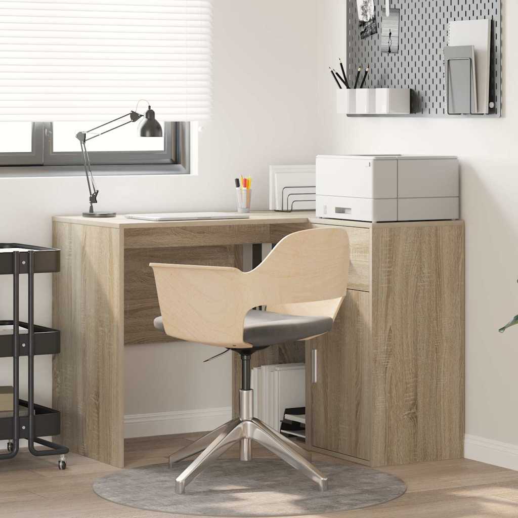 Eck-Schreibtisch mit Schubladen Sonoma-Eiche 102 x 88 x 75 cm