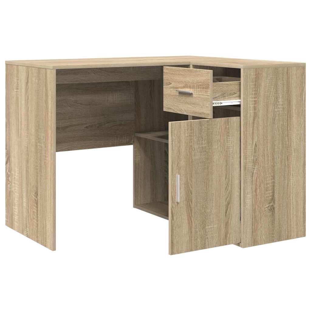Eck-Schreibtisch mit Schubladen Sonoma-Eiche 102 x 88 x 75 cm