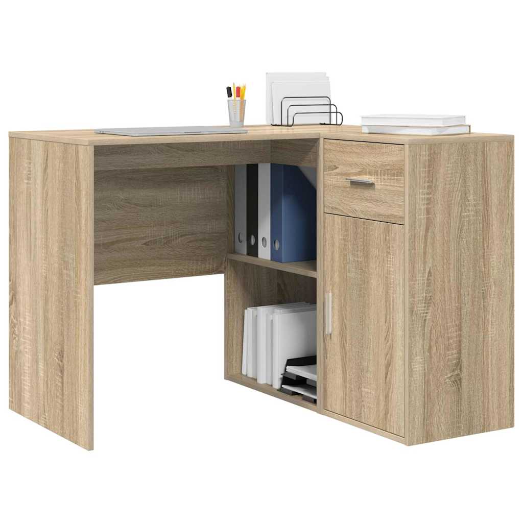 Eck-Schreibtisch mit Schubladen Sonoma-Eiche 102 x 88 x 75 cm