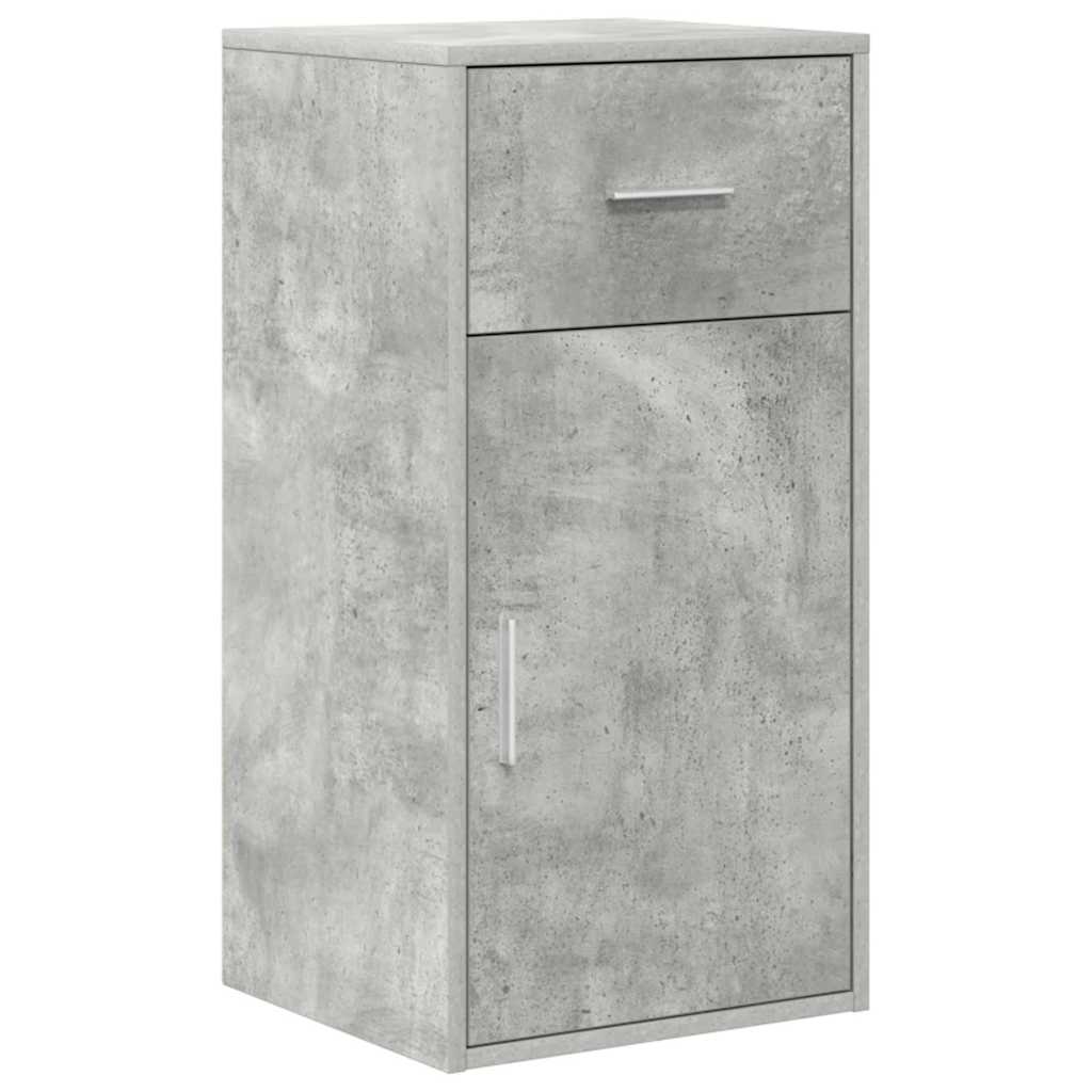 Eck-Schreibtisch mit Schubladen Beton Grau 102 x 88 x 75 cm
