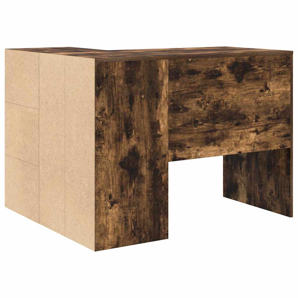 Eck-Schreibtisch Geräucherte Eiche 102 x 88 x 75 cm