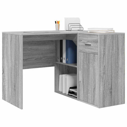 Eck-Schreibtisch mit Schubladen Graues Sonoma 102 x 88 x 75 cm