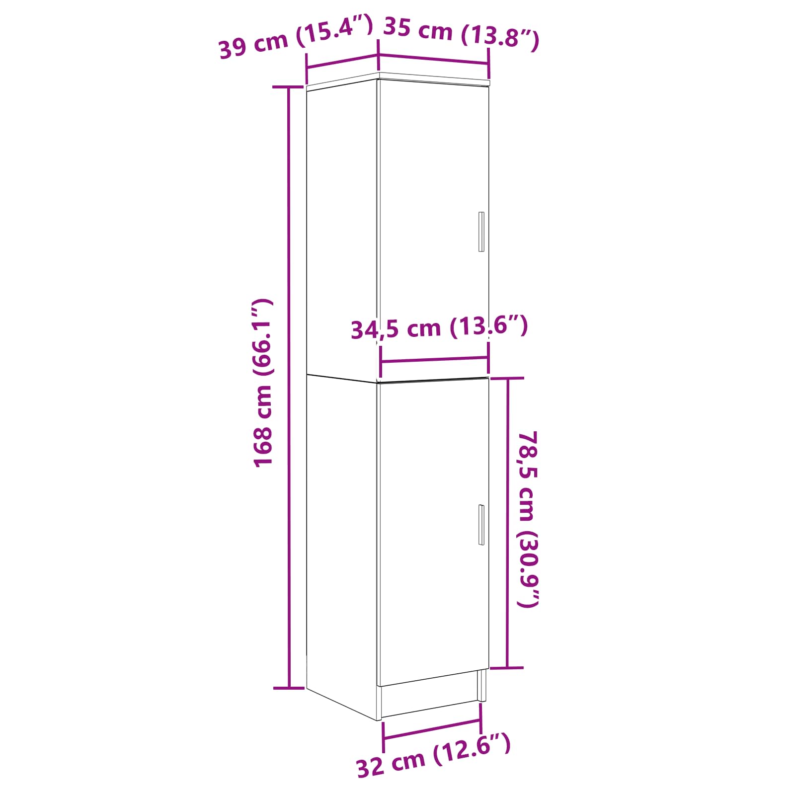 Schreibtisch Weiß 113,5 x 39 x 168 cm 2 stk.