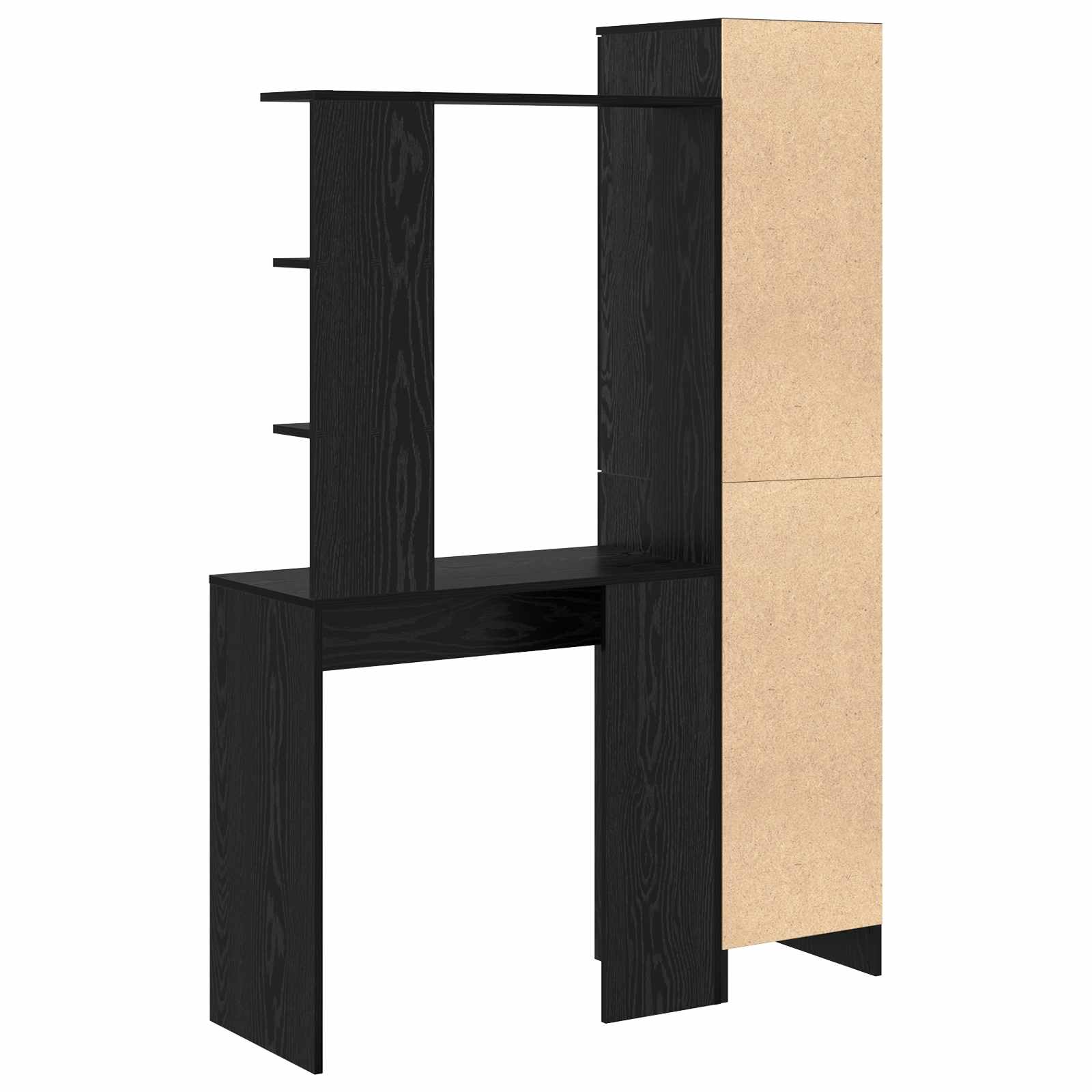 Schreibtisch 2 pcs Schwarz Eichen-Optik