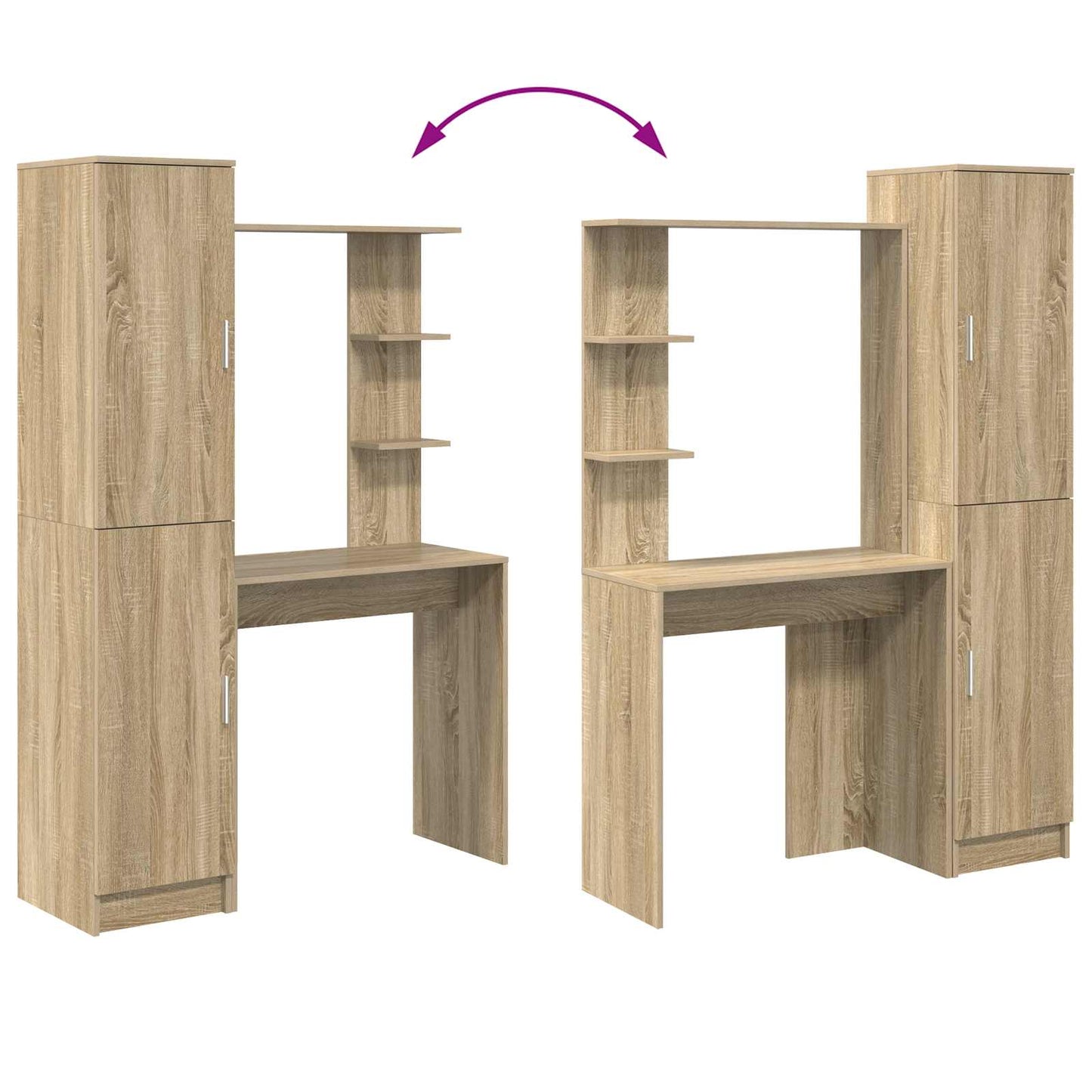 Schreibtisch 2 pcs Sonoma-Eiche