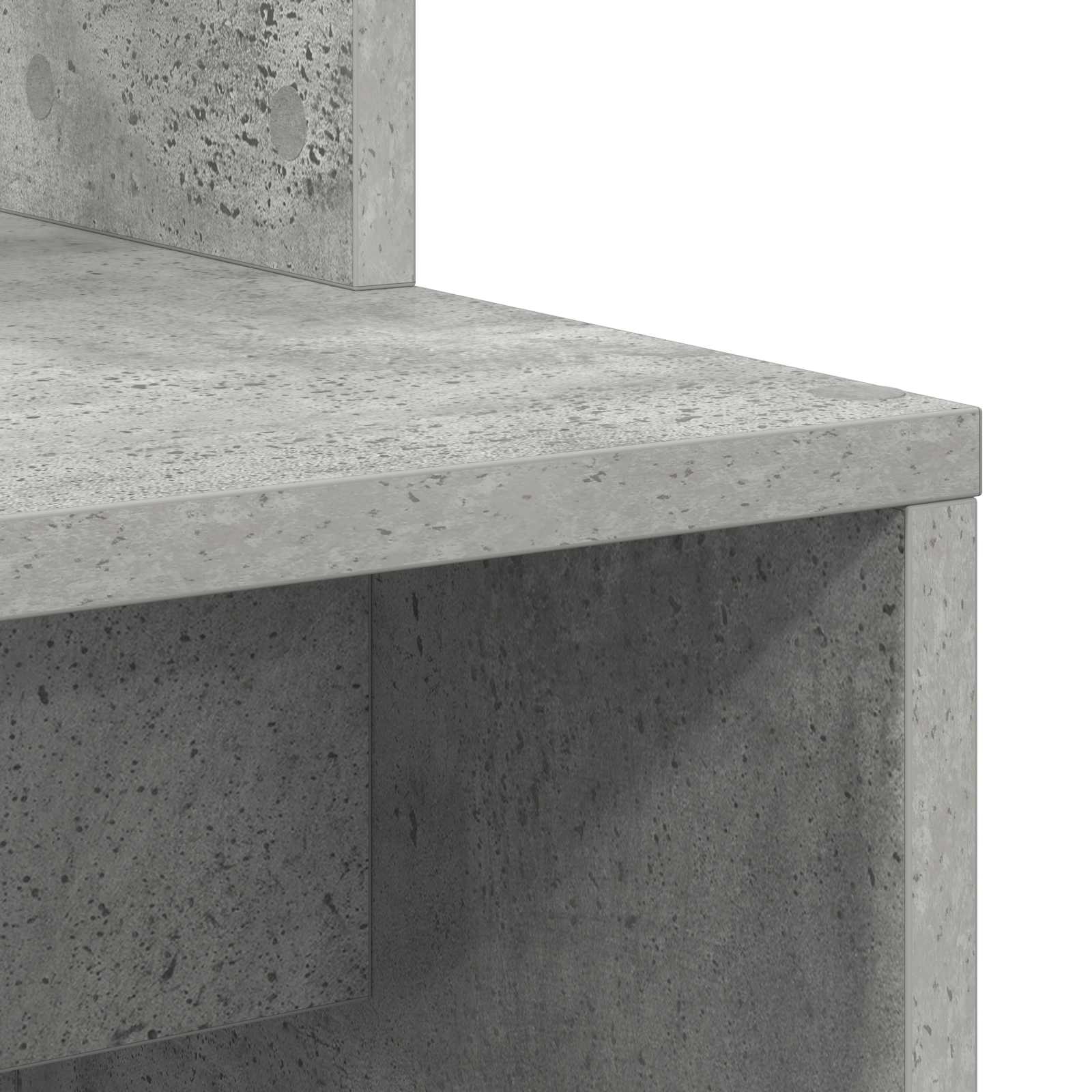 Schreibtisch Beton Grau 113,5 x 39 x 168 cm 2 stk.