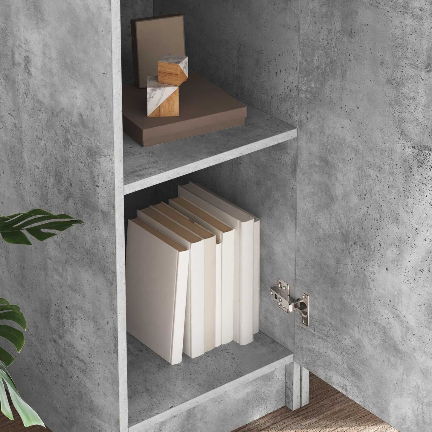 Schreibtisch Beton Grau 113,5 x 39 x 168 cm 2 stk.