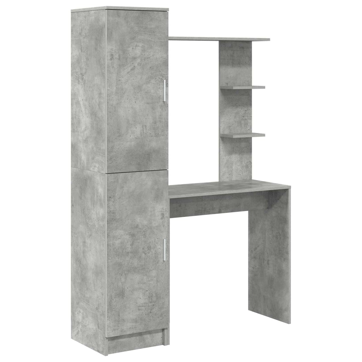 Schreibtisch Beton Grau 113,5 x 39 x 168 cm 2 stk.