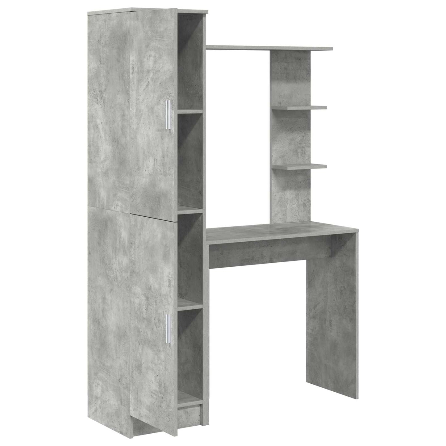 Schreibtisch Beton Grau 113,5 x 39 x 168 cm 2 stk.