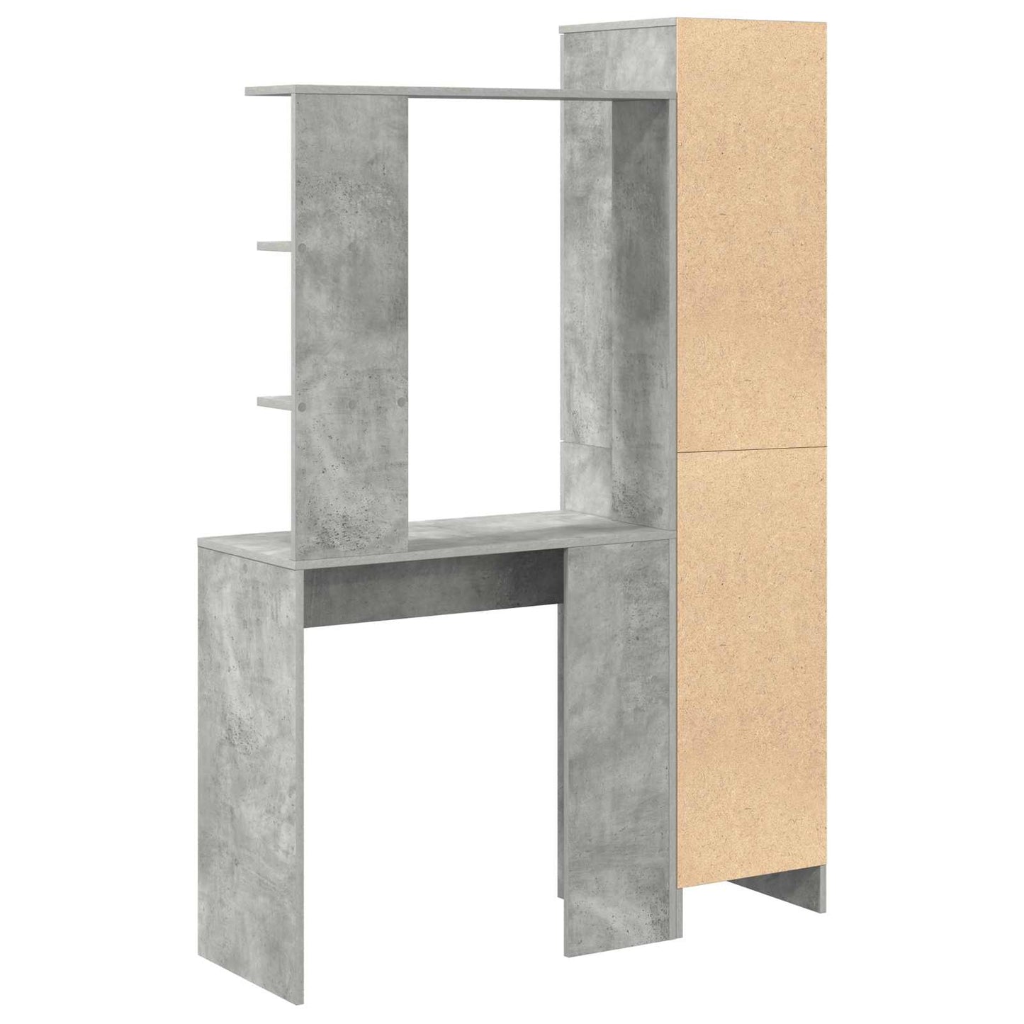 Schreibtisch Beton Grau 113,5 x 39 x 168 cm 2 stk.