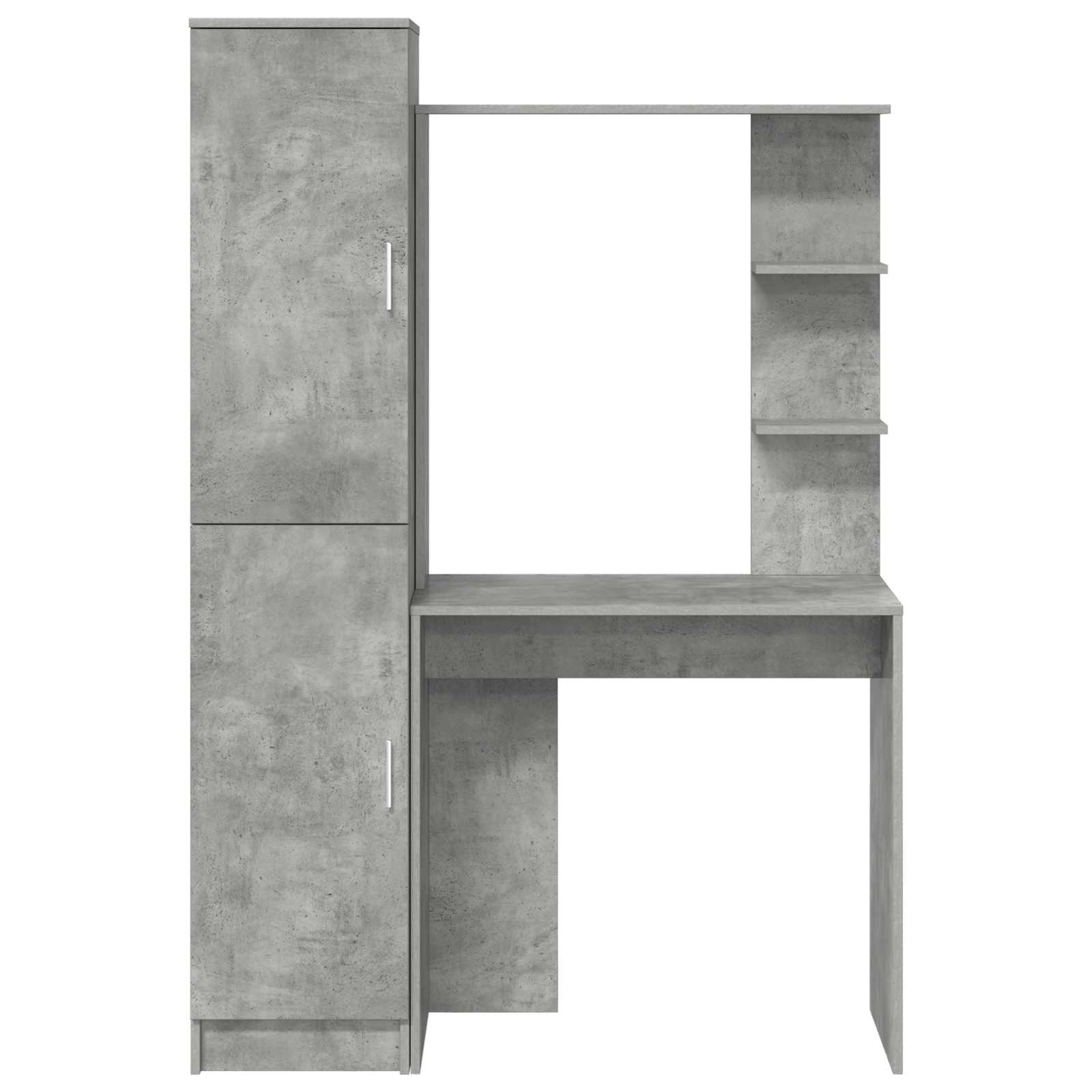 Schreibtisch Beton Grau 113,5 x 39 x 168 cm 2 stk.