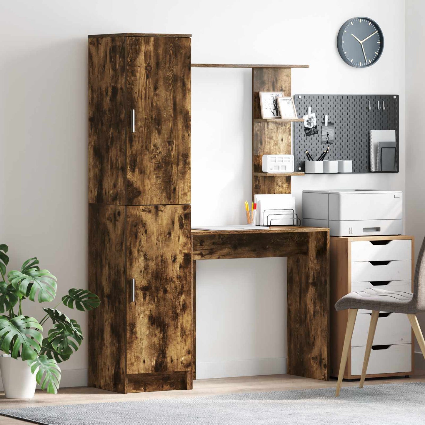 Schreibtisch Geräucherte Eiche 113,5 x 39 x 168 cm 2 stk.