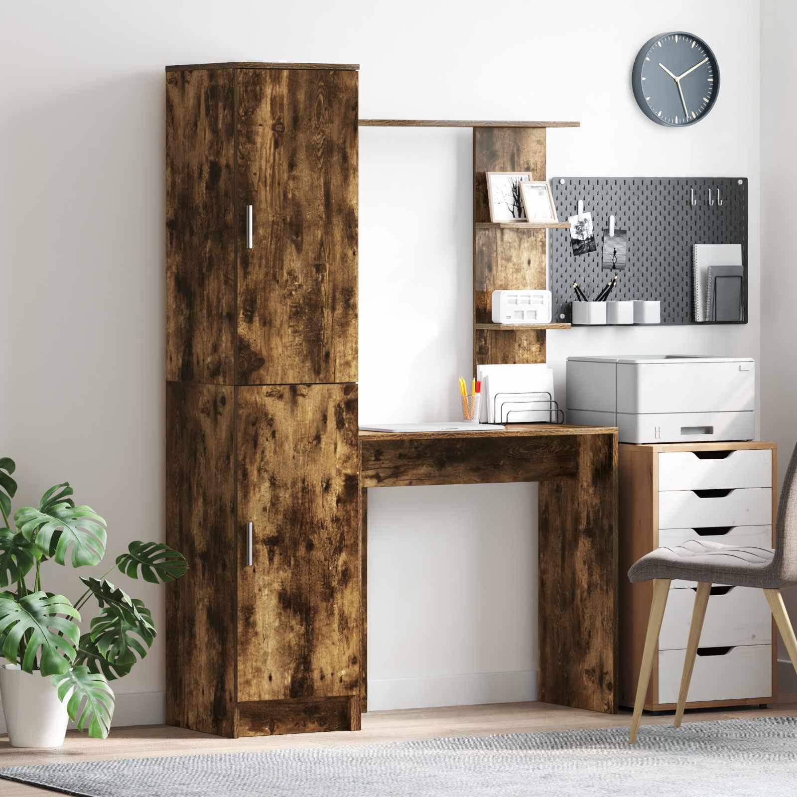 Schreibtisch 2 pcs Geräucherte Eiche