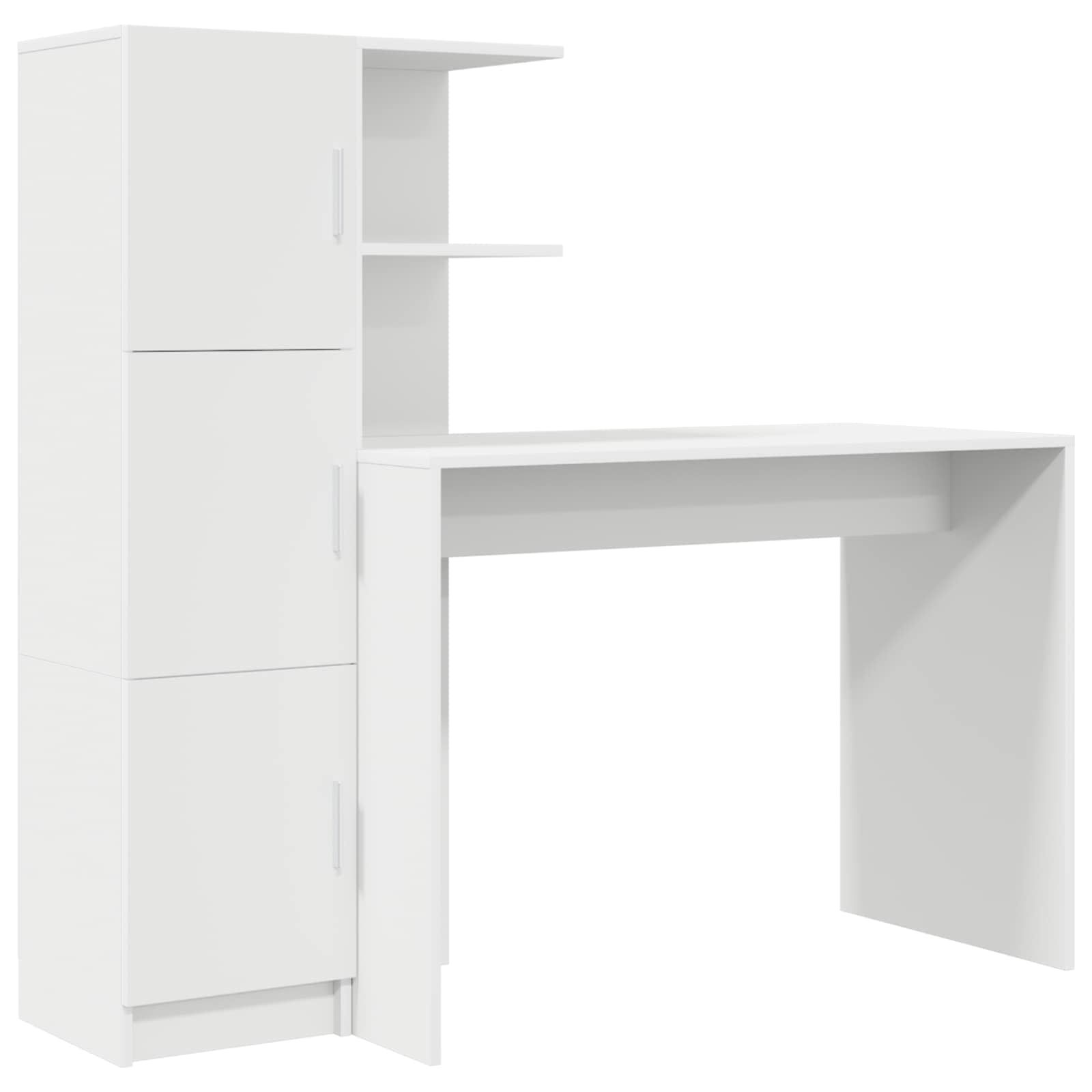 Schreibtisch Weiß 133,5 x 50 x 124 cm 2 stk.
