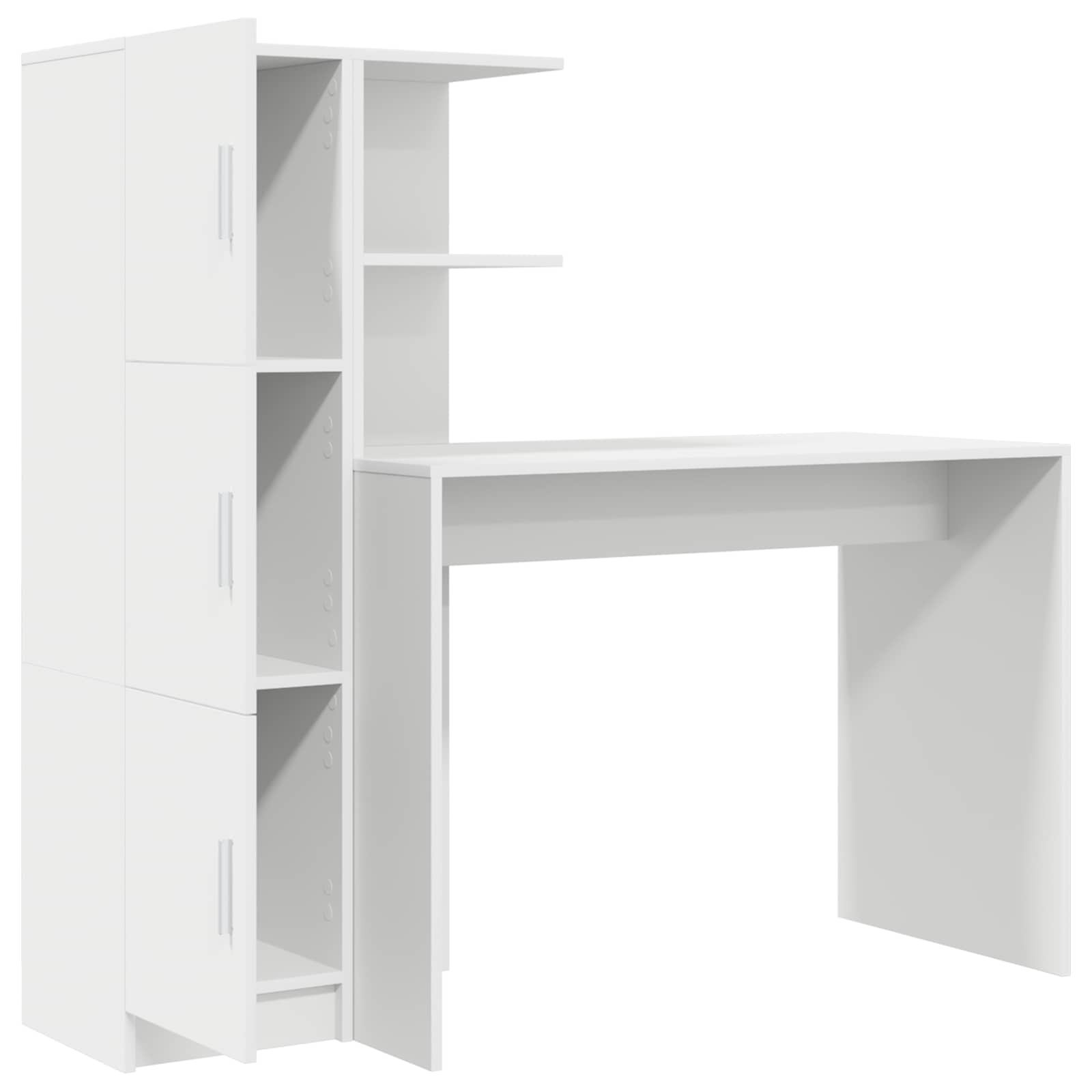 Schreibtisch Weiß 133,5 x 50 x 124 cm 2 stk.