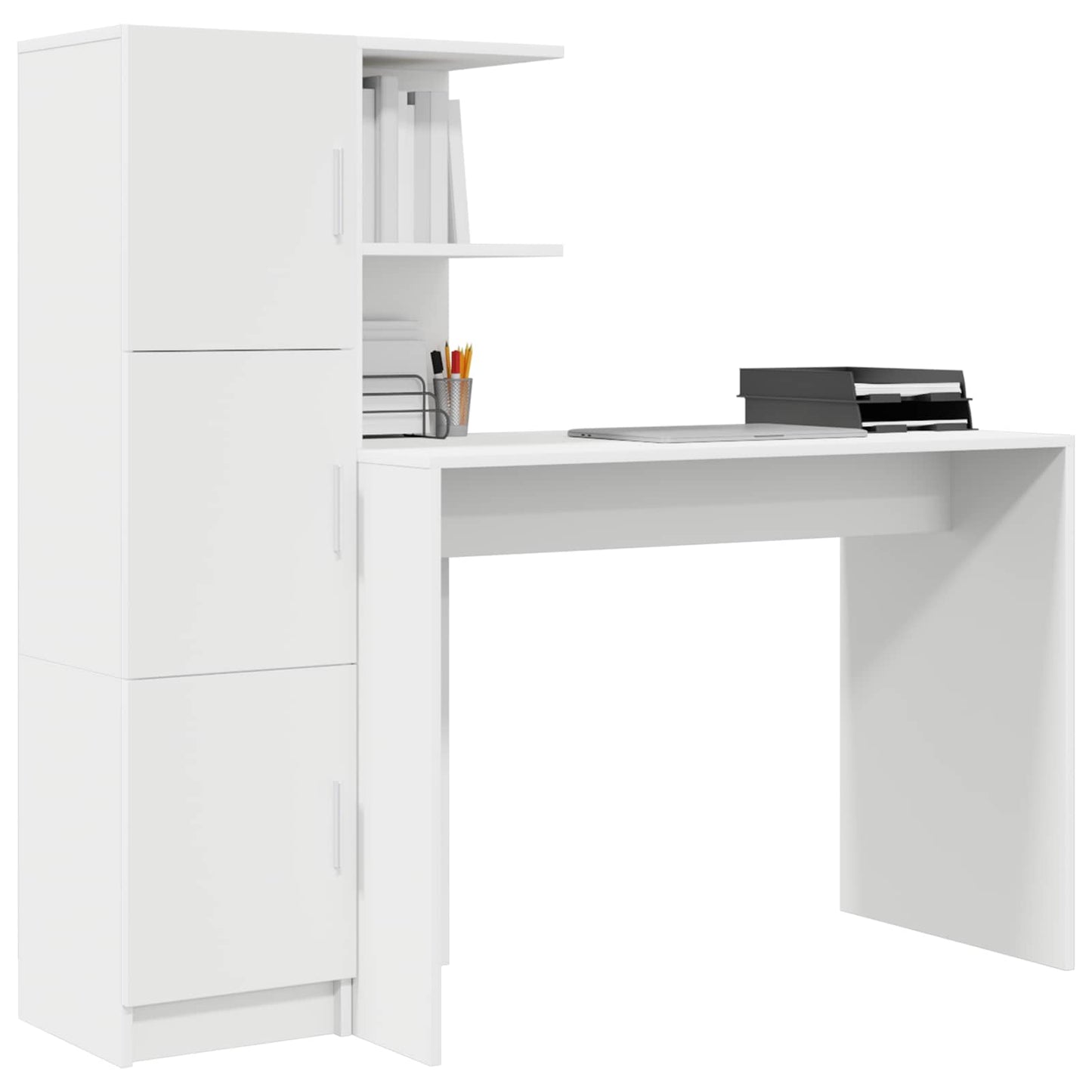 Schreibtisch Weiß 133,5 x 50 x 124 cm 2 stk.