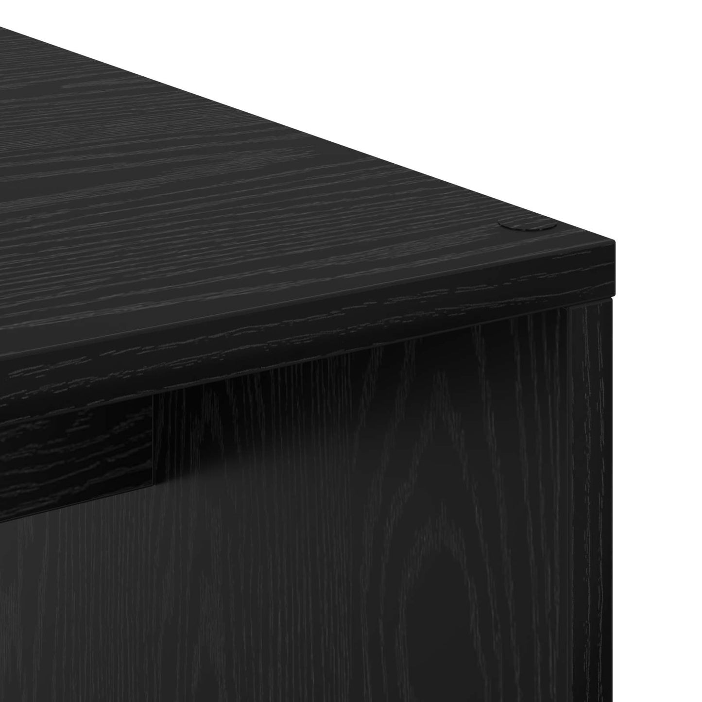 Schreibtisch Schwarz Eichen-Optik 133,5 x 50 x 124 cm 2 stk.