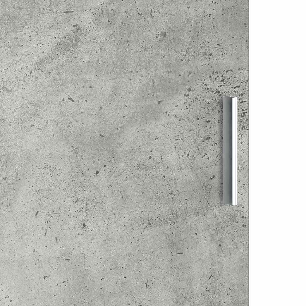Schreibtisch mit Stauraum 2 pcs Beton Grau 102 x 50 x 124 cm