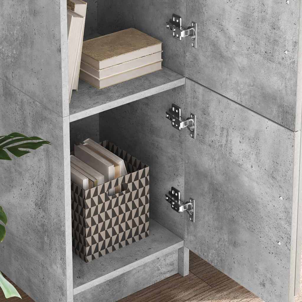 Schreibtisch 2 pcs Beton Grau