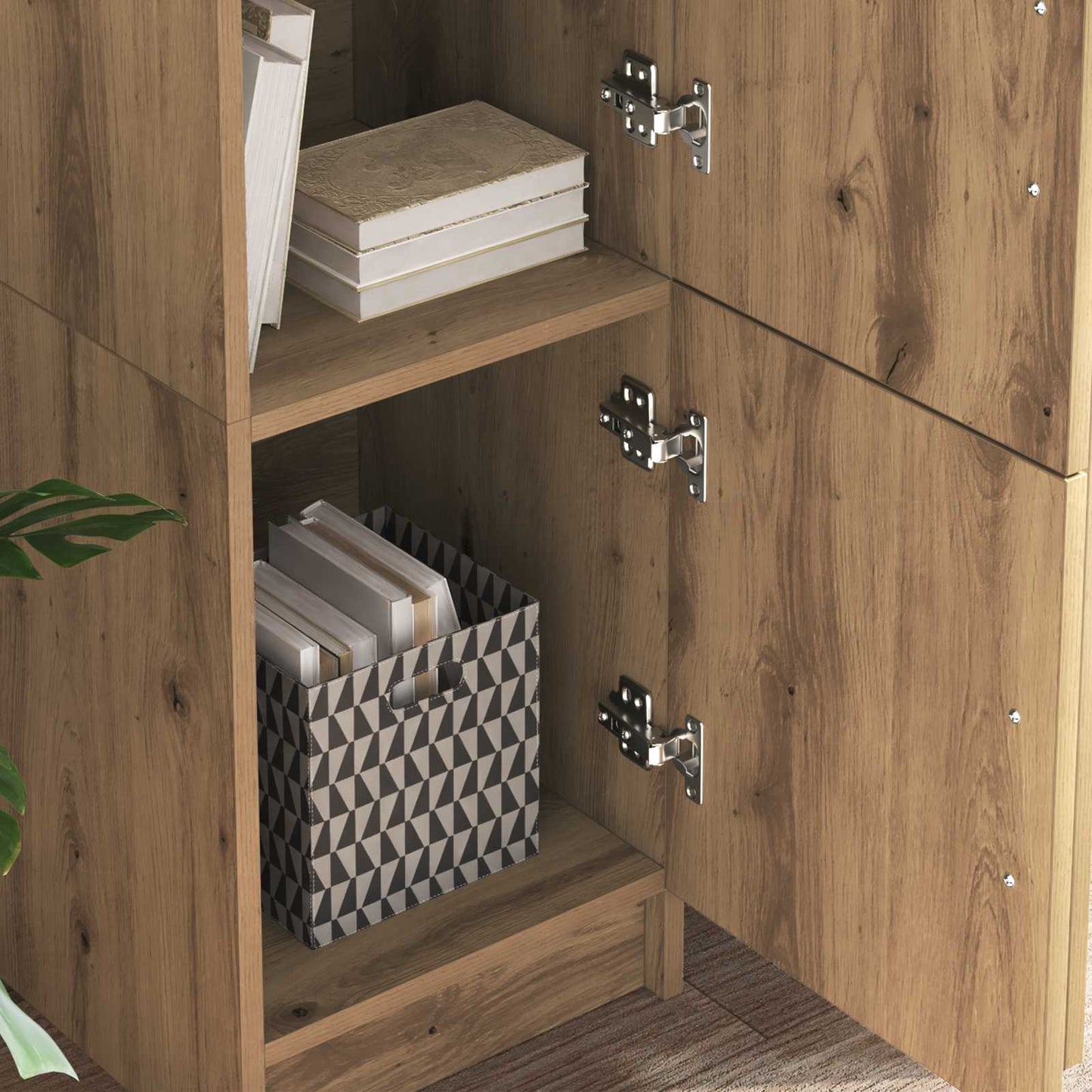 Schreibtisch Artisan-Eiche 133,5 x 50 x 124 cm 2 Stk.