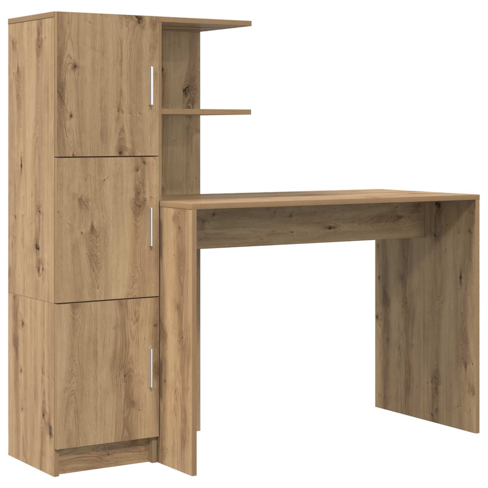 Schreibtisch Artisan-Eiche 133,5 x 50 x 124 cm 2 Stk.