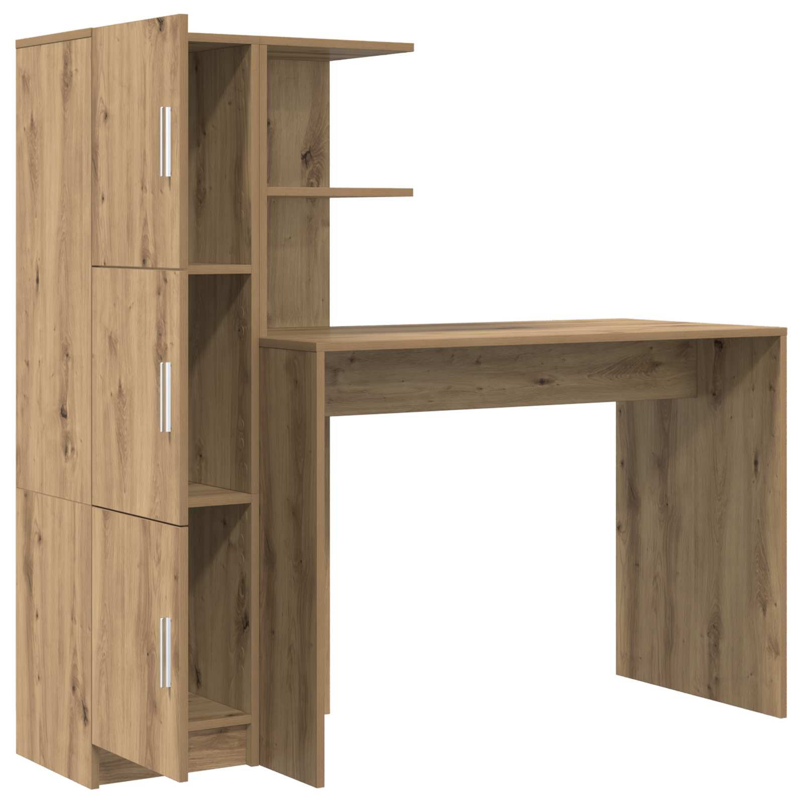 Schreibtisch Artisan-Eiche 133,5 x 50 x 124 cm 2 Stk.