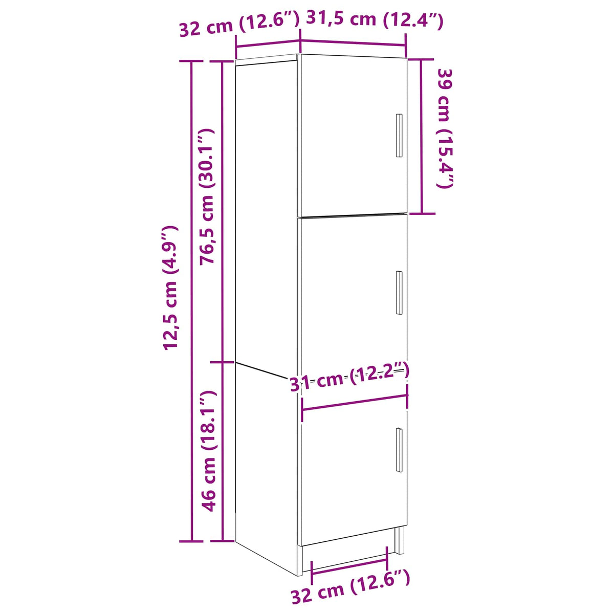 Schreibtisch Artisan-Eiche 133,5 x 50 x 124 cm 2 Stk.