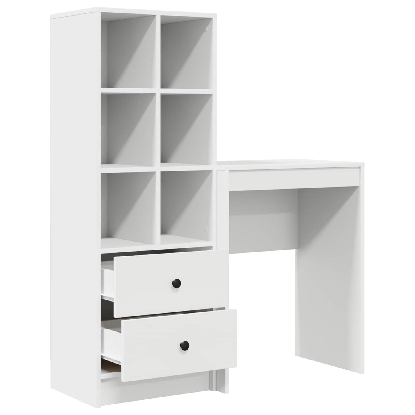 Schreibtisch Weiß 105,5 x 34 x 127 cm 2 stk.