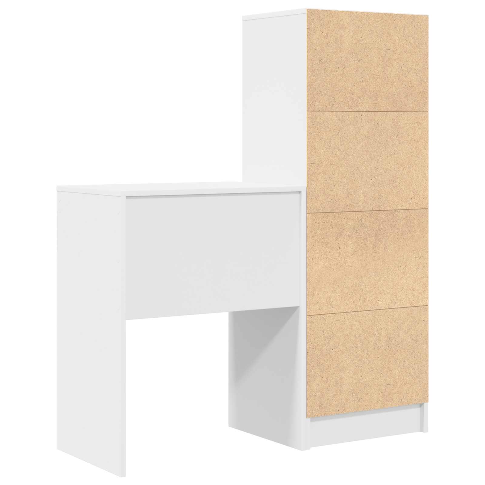 Schreibtisch Weiß 105,5 x 34 x 127 cm 2 stk.