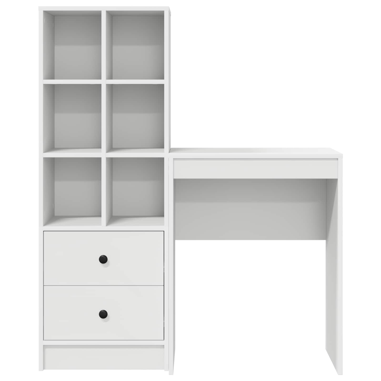 Schreibtisch Weiß 105,5 x 34 x 127 cm 2 stk.