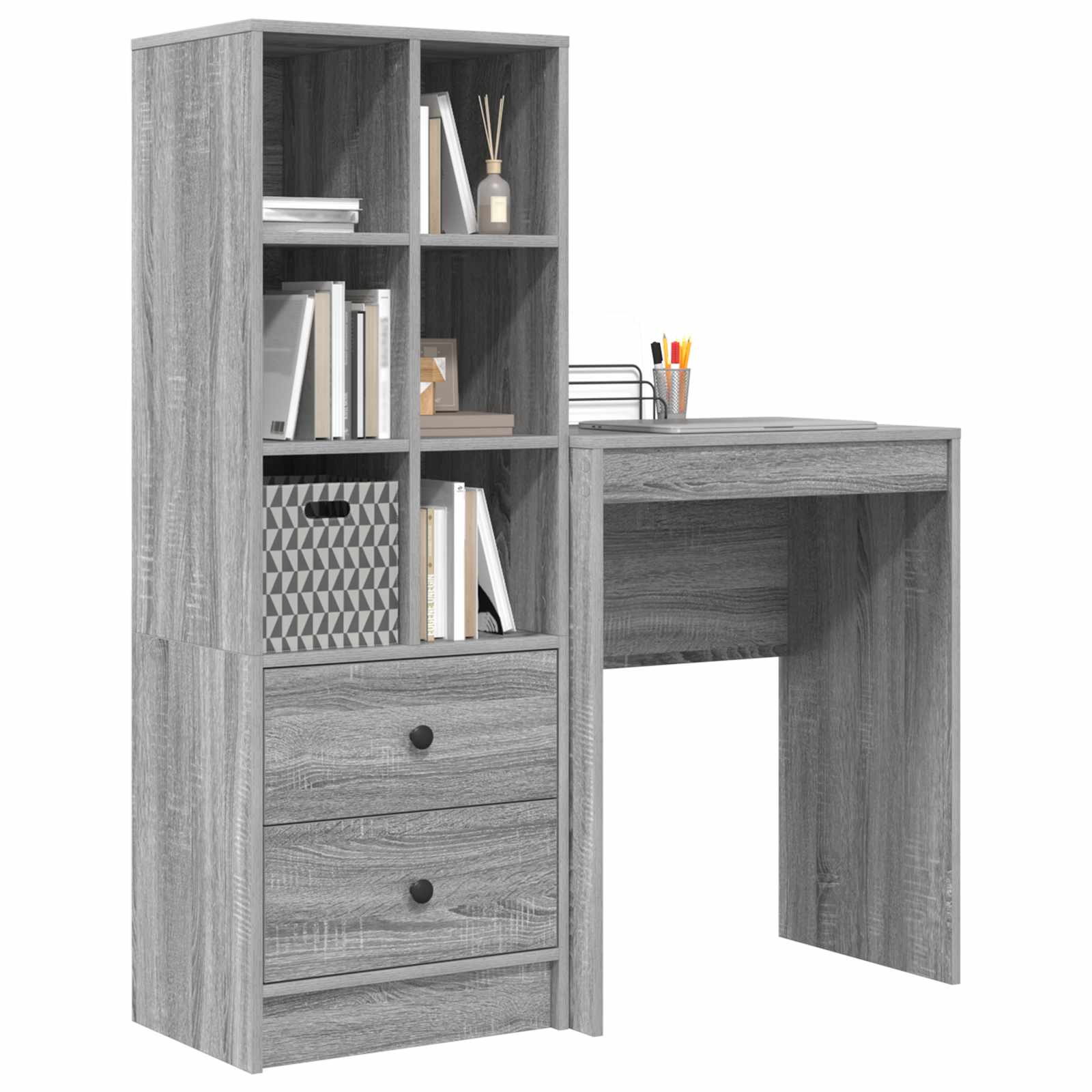 Schreibtisch Graues Sonoma 105,5 x 34 x 127 cm 2 stk.