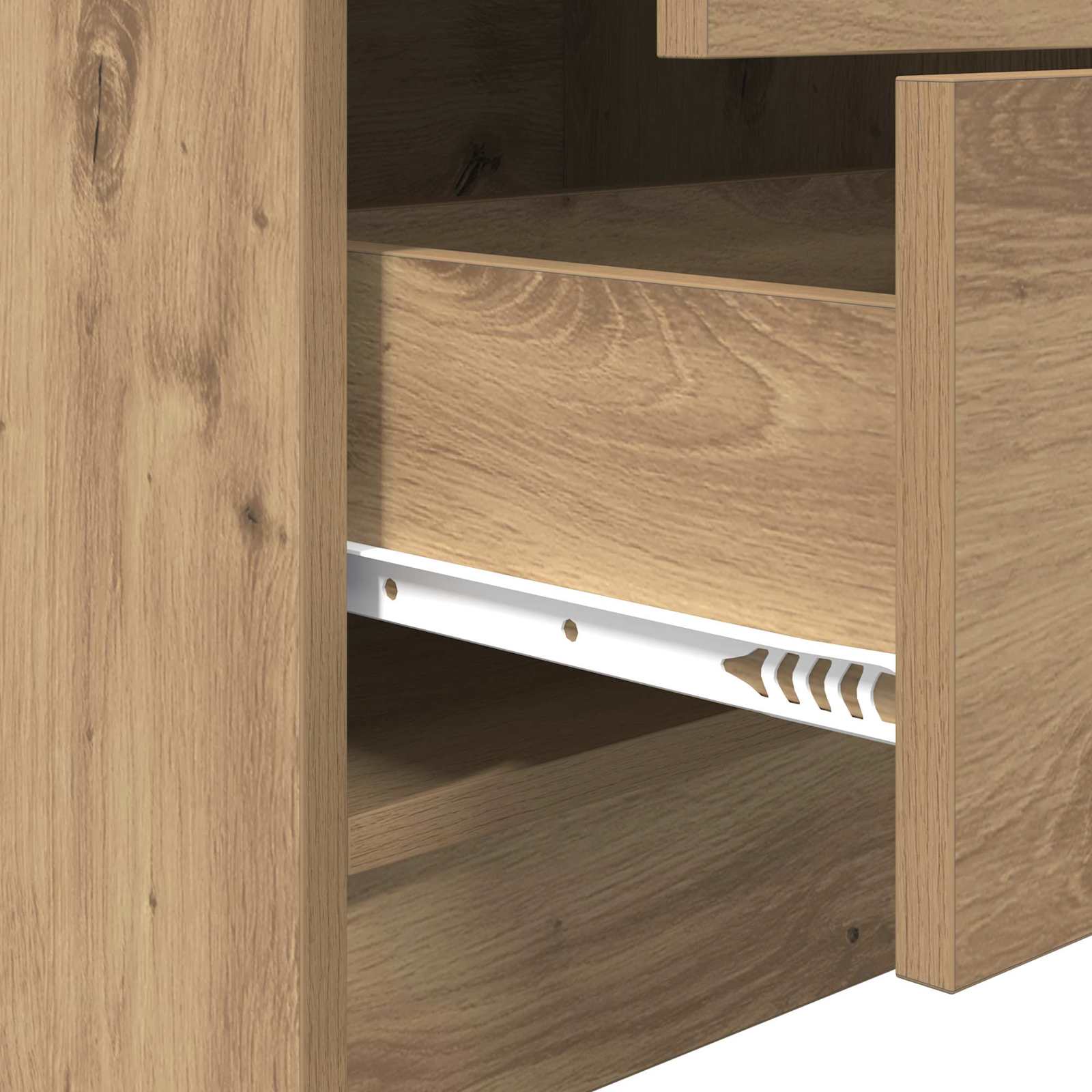 Schreibtisch Artisan-Eiche 105,5 x 34 x 127 cm 2 Stk.