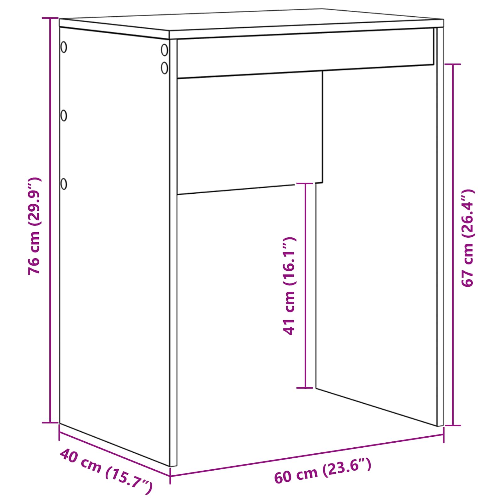 Schreibtisch Artisan-Eiche 105,5 x 34 x 127 cm 2 Stk.