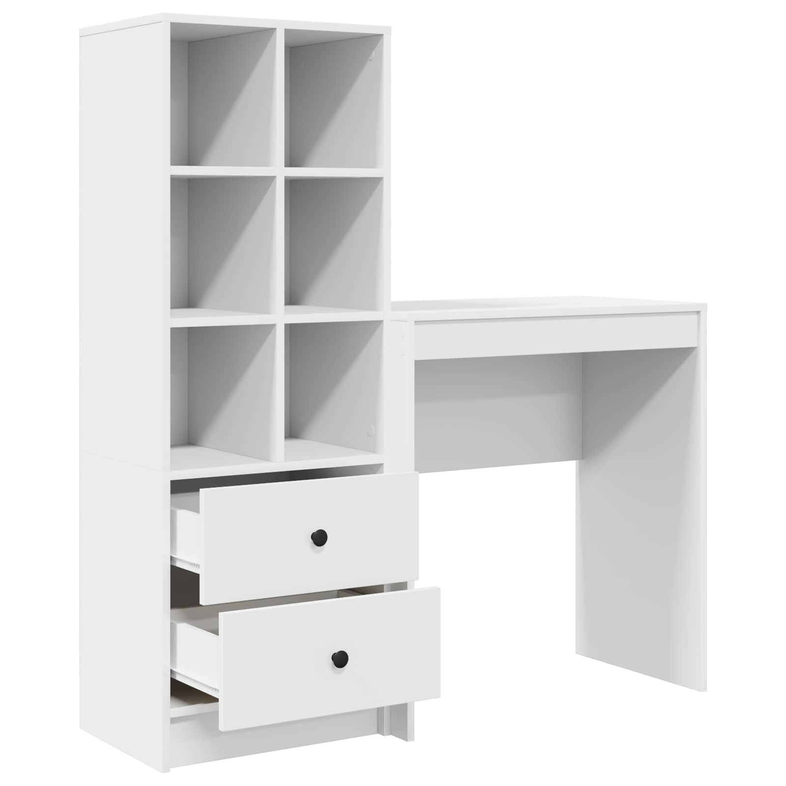 Schreibtisch Weiß 115,5 x 40 x 127 cm 2 stk.