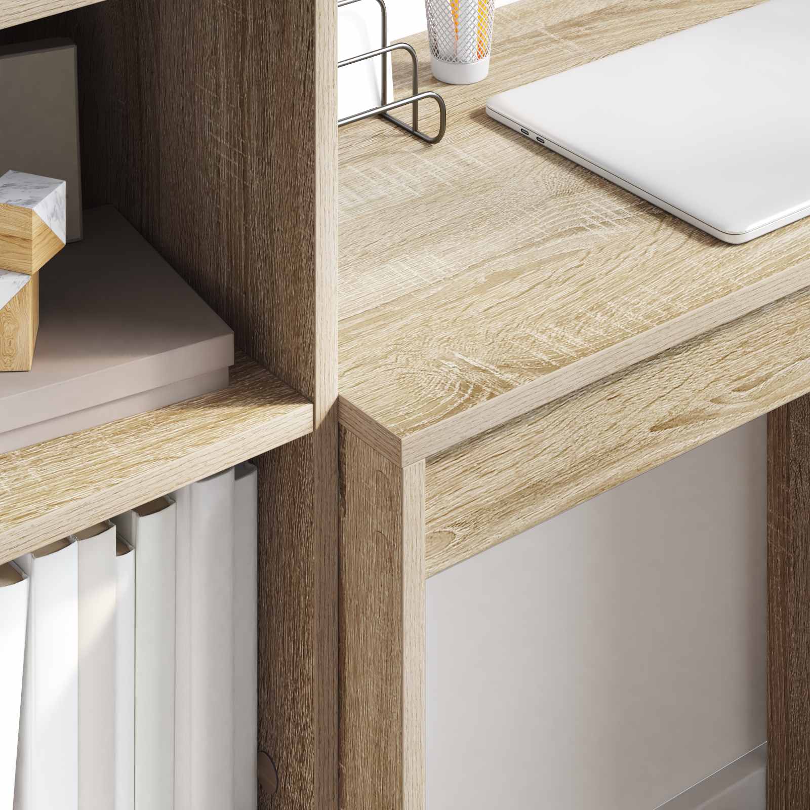 Schreibtisch Sonoma-Eiche 115,5 x 40 x 127 cm 2 stk.