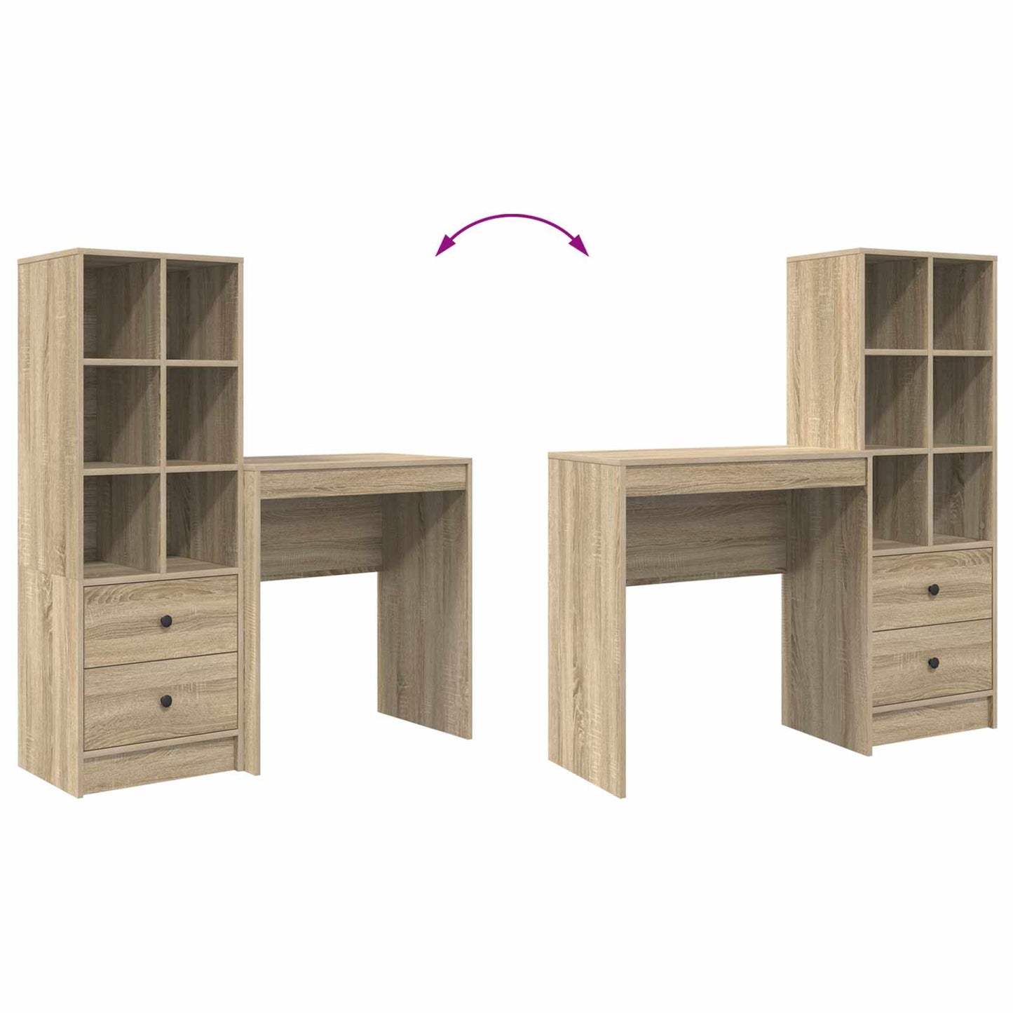 Schreibtisch Sonoma-Eiche 115,5 x 40 x 127 cm 2 stk.